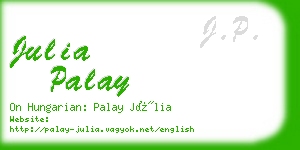 julia palay business card